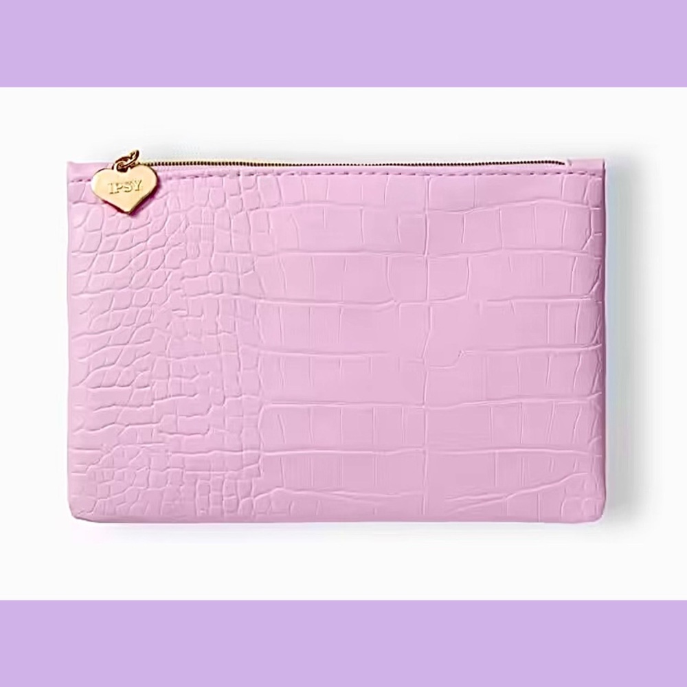 3 for $16 - NEW Ipsy Pink Crocodile Embossed Cosmetic Bag